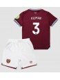 Billige West Ham United Max Kilman #3 Hjemmedraktsett Barn 2025-26 Kortermet (+ Korte bukser)